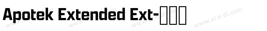 Apotek Extended Ext字体转换